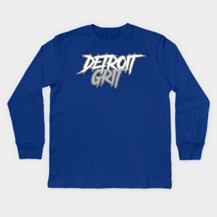 Detroit Grit Kids Long Sleeve T-Shirt